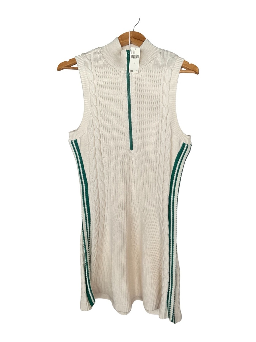 Anthropologie Daily Practice Cable Knit Tennis Dress NWT L - Picture 2 of 11